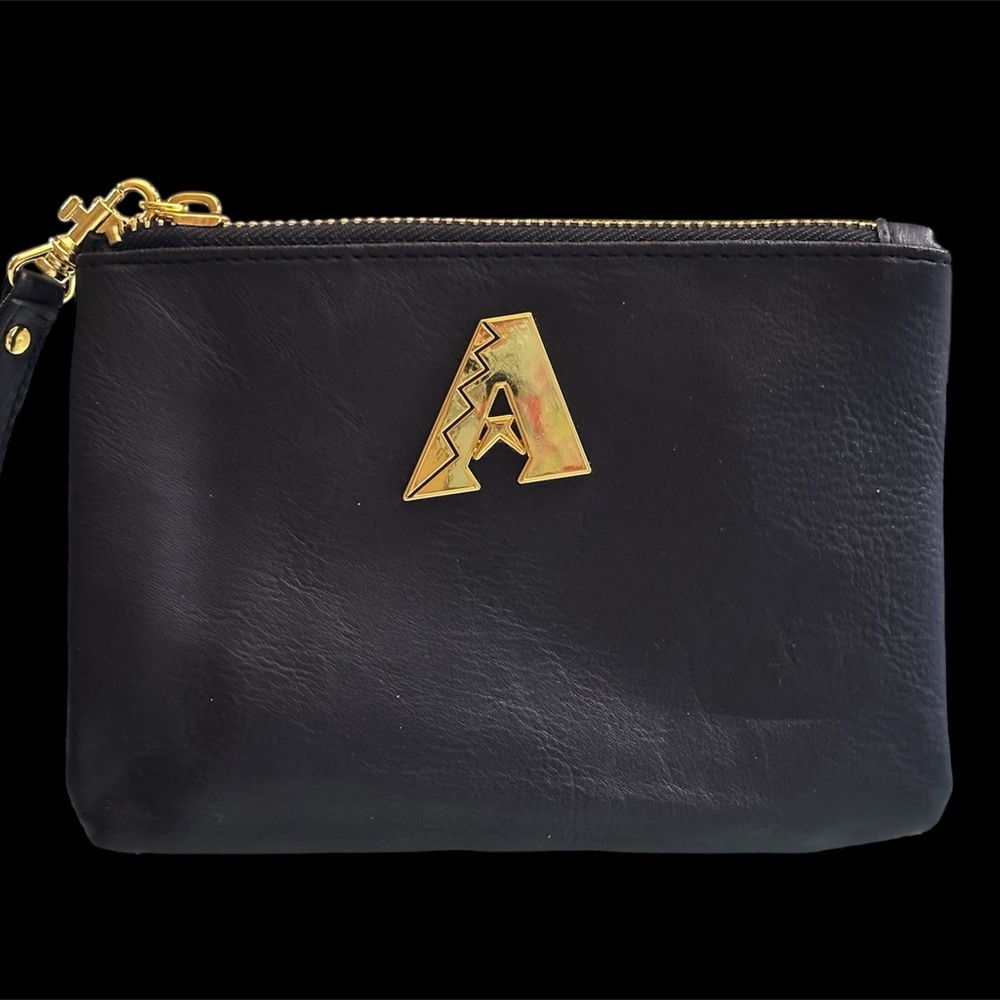 AZ Diamondbacks Elegant Black Wristlet with Gold Accent